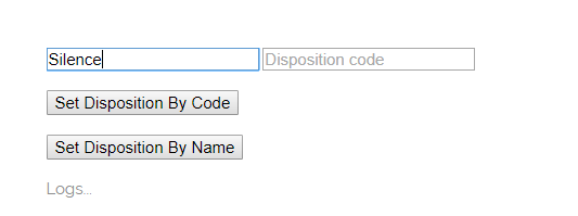 Entering disposition name in item ID field