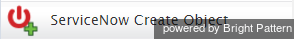 Scenario Builder ServiceNow Create Object scenario block