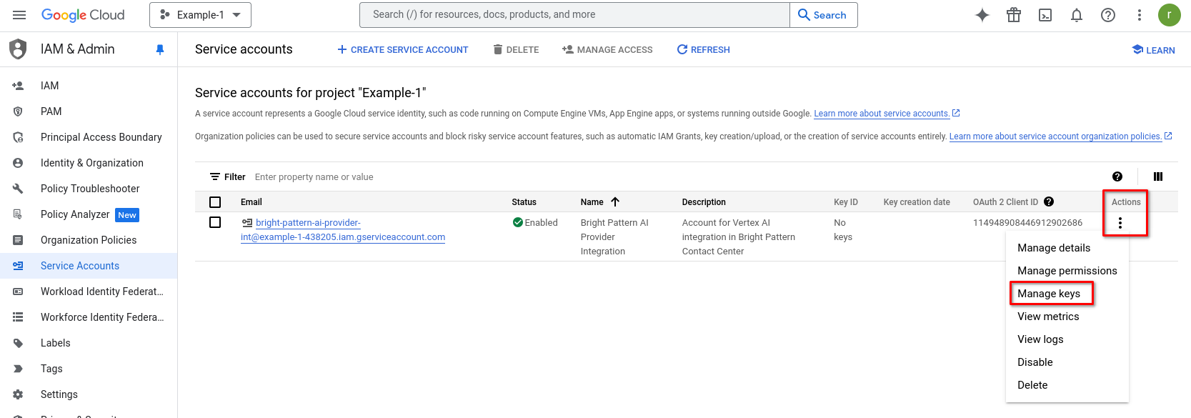 GCP service account actions add keys.png