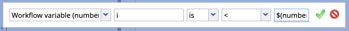 If block condition checking that the current index variable i is less than the length of the associatedRecords array
