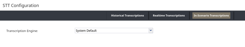 Call Center Configuration - STT Configuration - In-Scenario Transcription.png